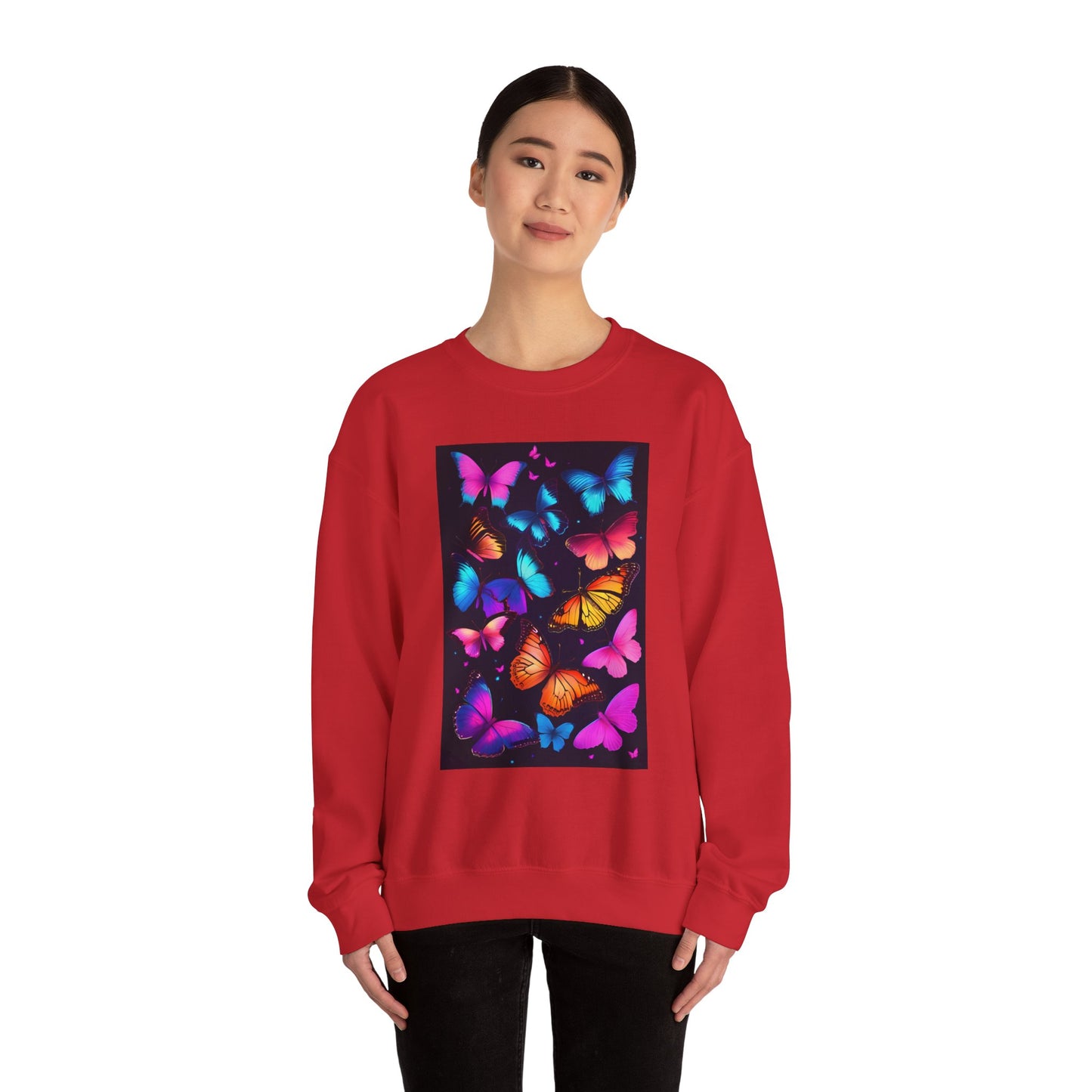 Unisex Heavy Blend™ Crewneck Sweatshirt butterflies