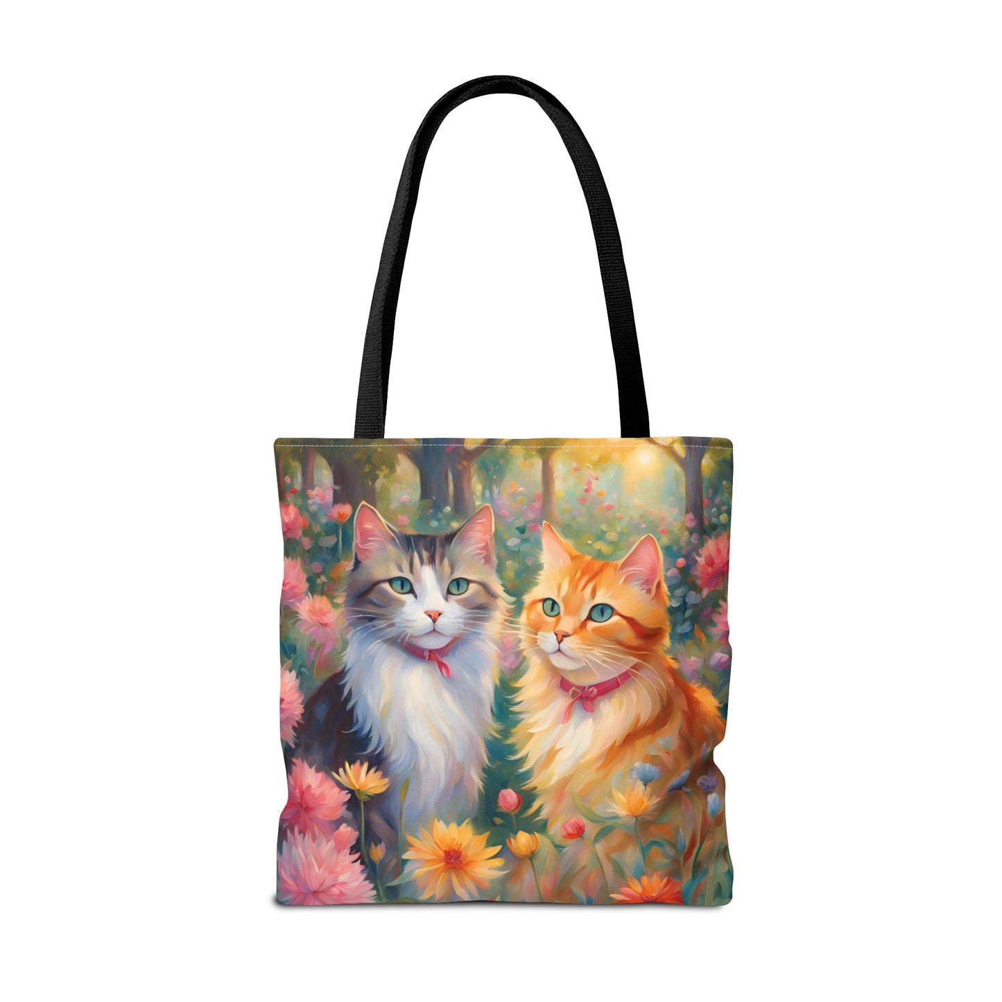 Tote bag Cats in love, Cats Gift, Bag for Animal Lover, Bohemian Style,