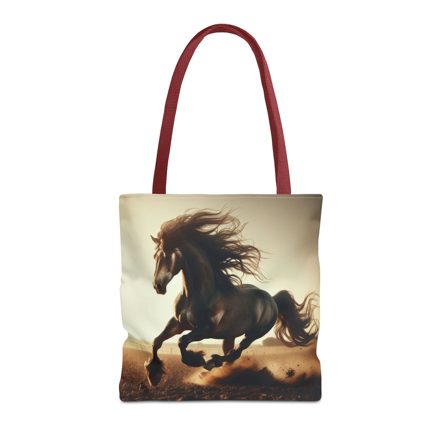 Galloping Horse Tote Bag, Equestrian Gift, Animal Lover Bag, Bohemian Style,