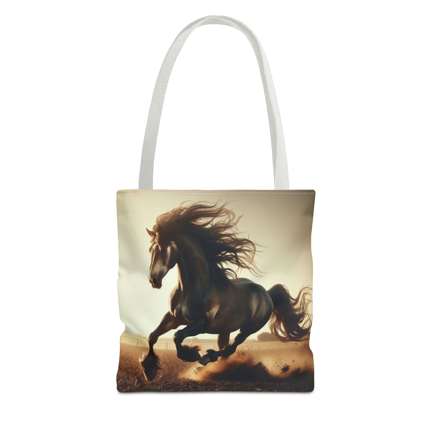 Galloping Horse Tote Bag, Equestrian Gift, Animal Lover Bag, Bohemian Style,