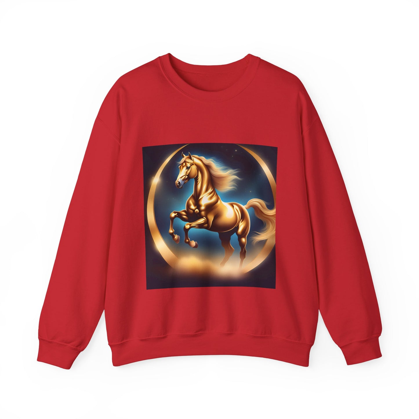 Unisex Heavy Blend™ Crewneck Sweatshirt one horse woman Man