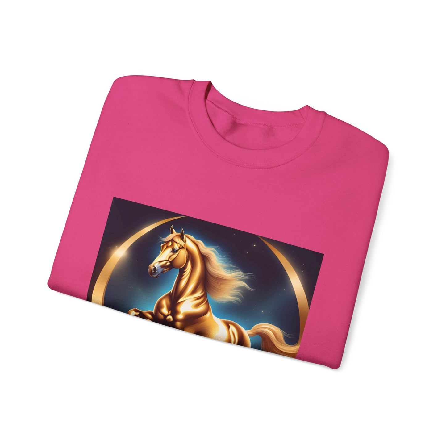 Unisex Heavy Blend™ Crewneck Sweatshirt one horse woman Man