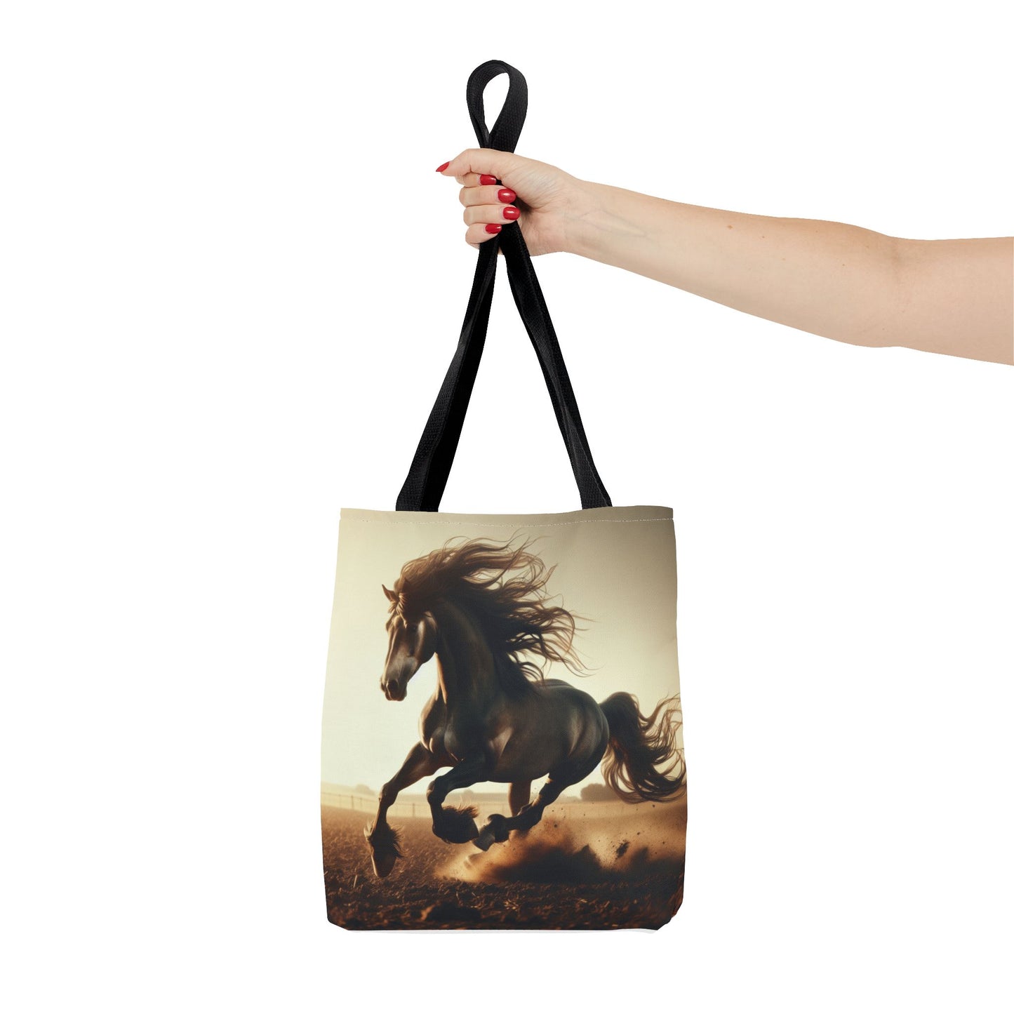Galloping Horse Tote Bag, Equestrian Gift, Animal Lover Bag, Bohemian Style,