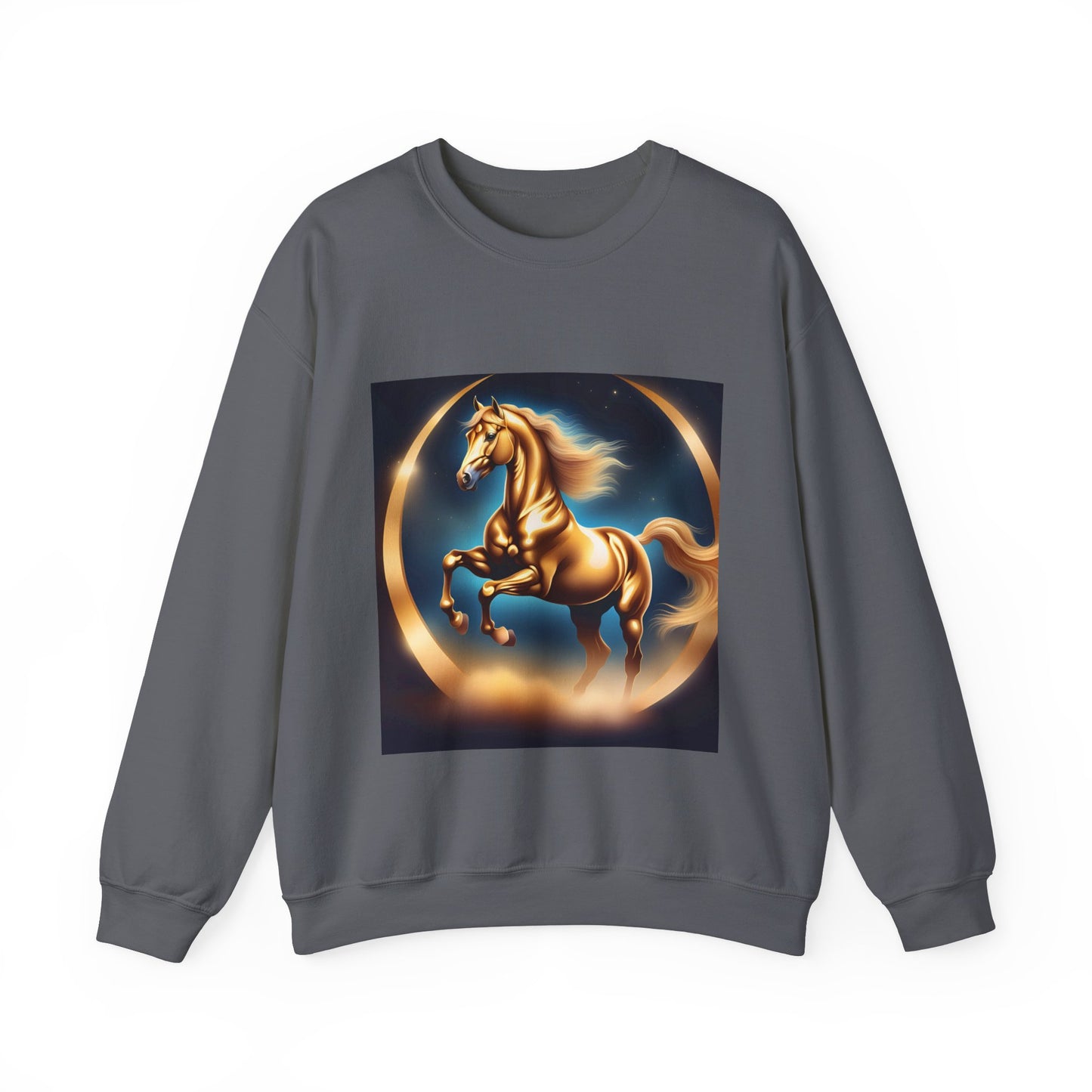 Unisex Heavy Blend™ Crewneck Sweatshirt one horse woman Man