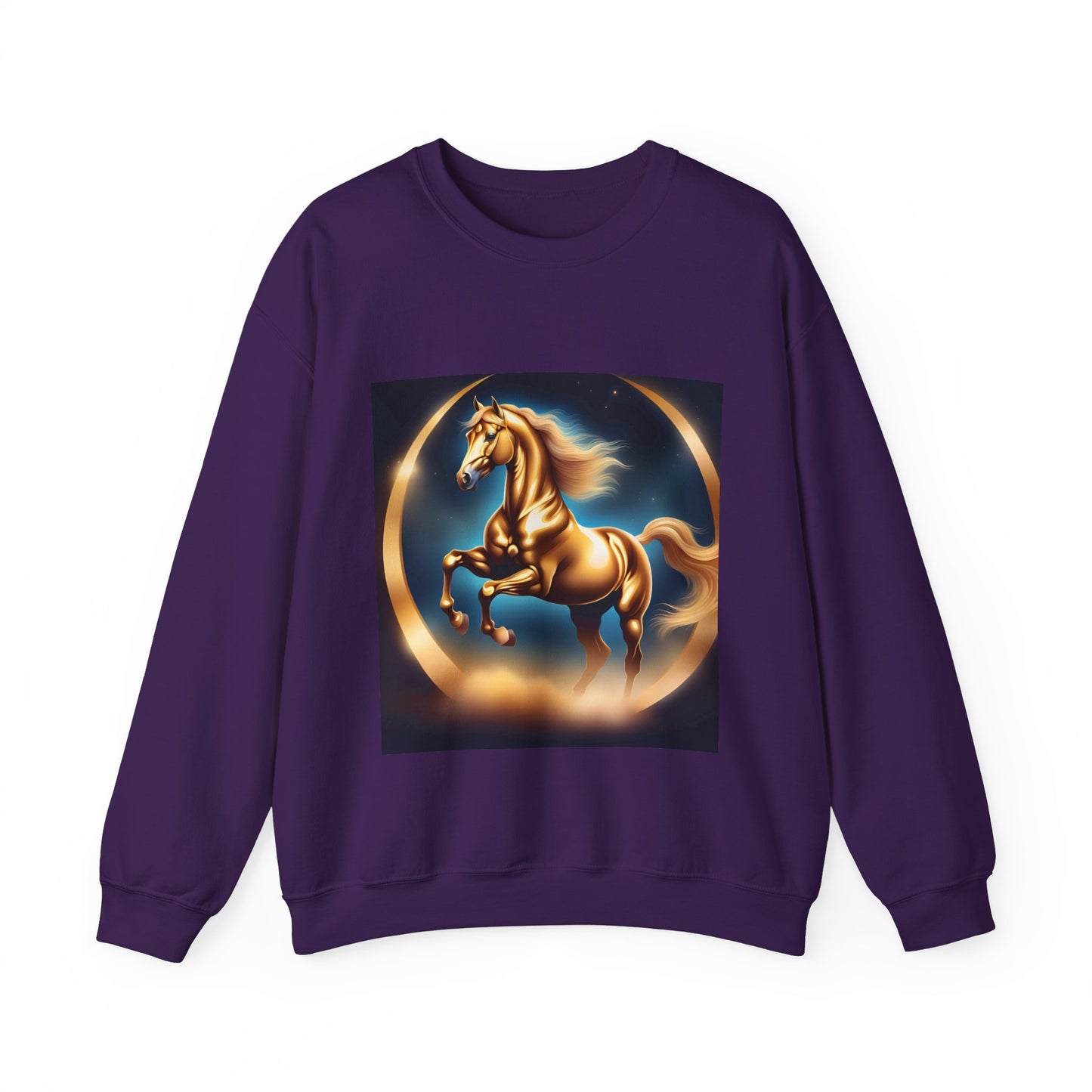 Unisex Heavy Blend™ Crewneck Sweatshirt one horse woman Man