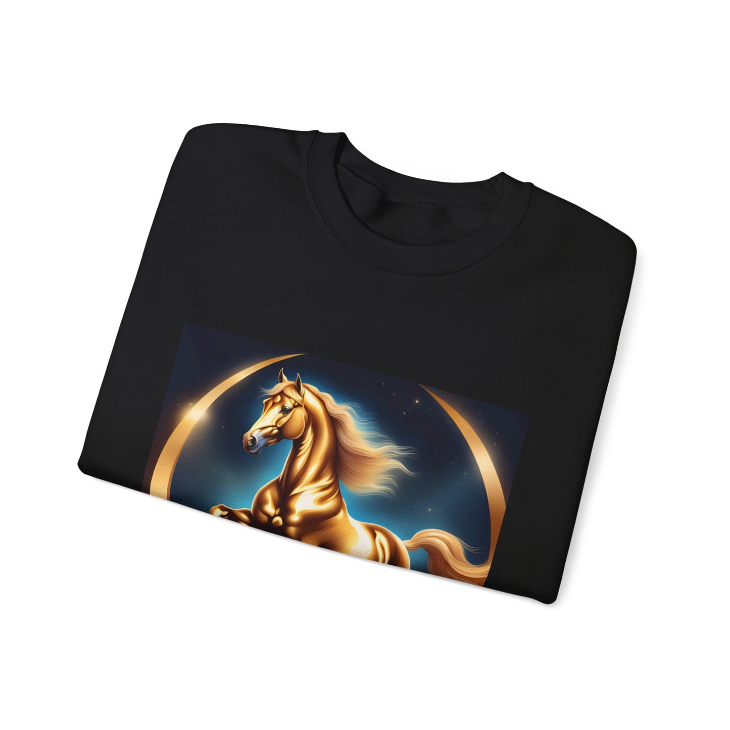 Unisex Heavy Blend™ Crewneck Sweatshirt one horse woman Man