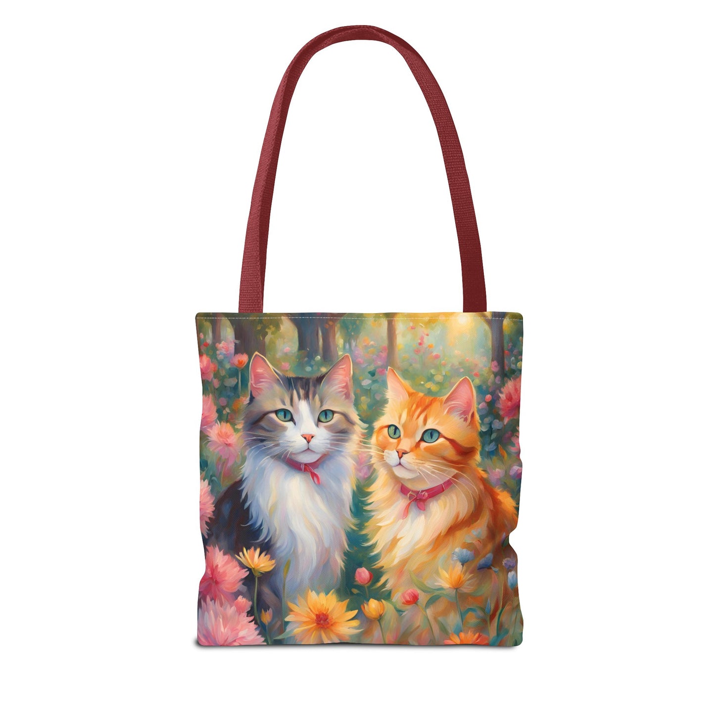Tote bag Cats in love, Cats Gift, Bag for Animal Lover, Bohemian Style,