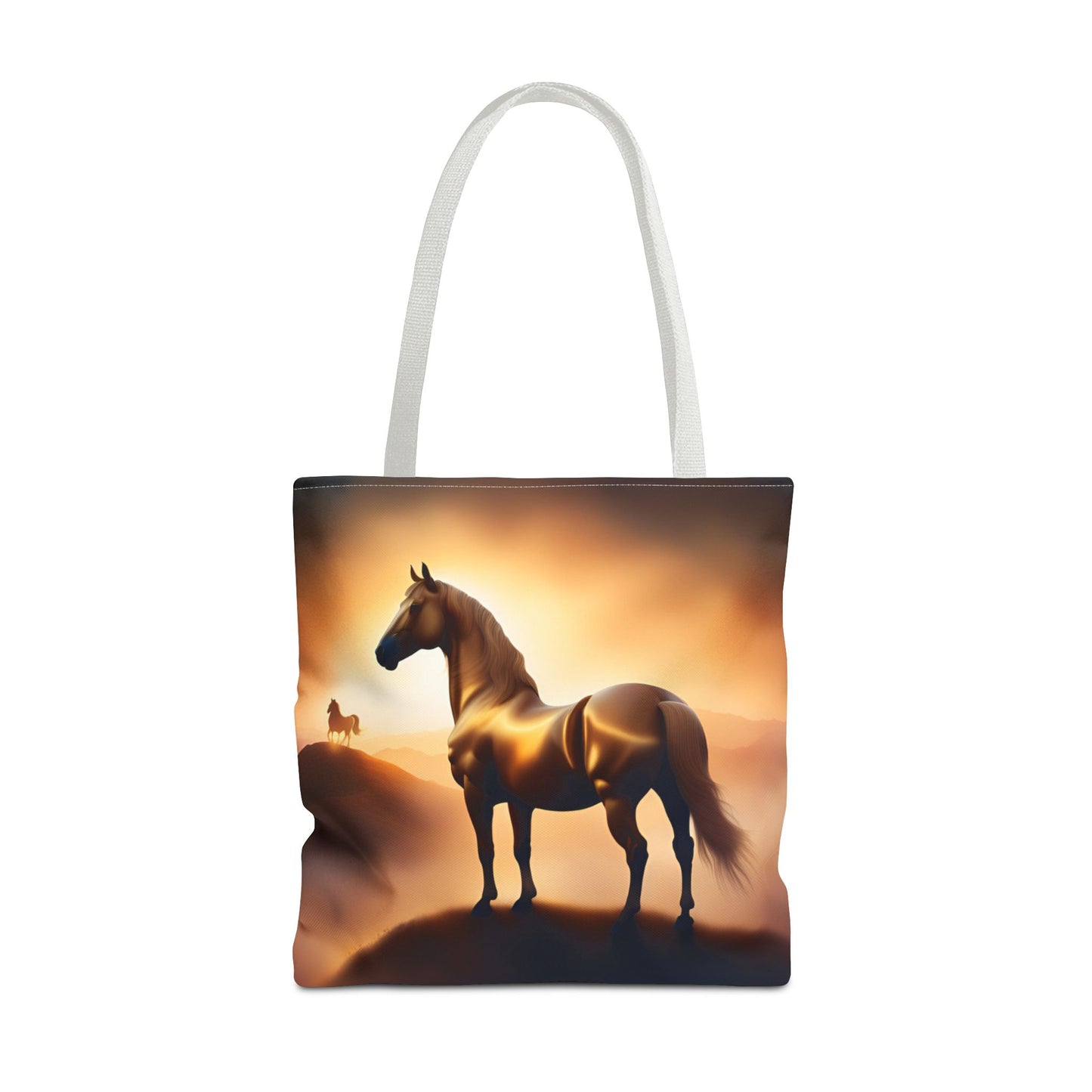 Galloping Horse Tote Bag, Equestrian Gift, Bag for Animal Lover, Bohemian Style,