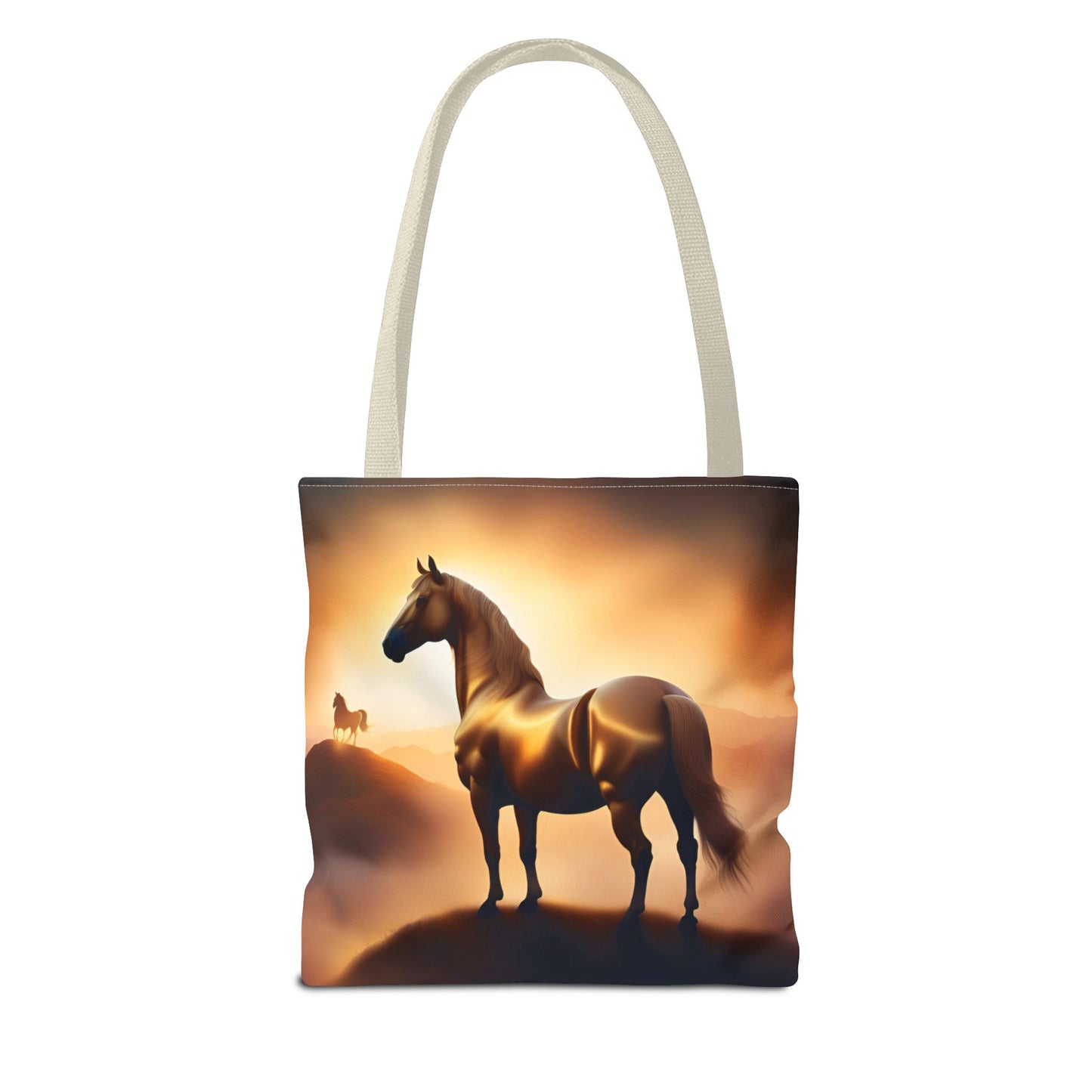 Galloping Horse Tote Bag, Equestrian Gift, Bag for Animal Lover, Bohemian Style,