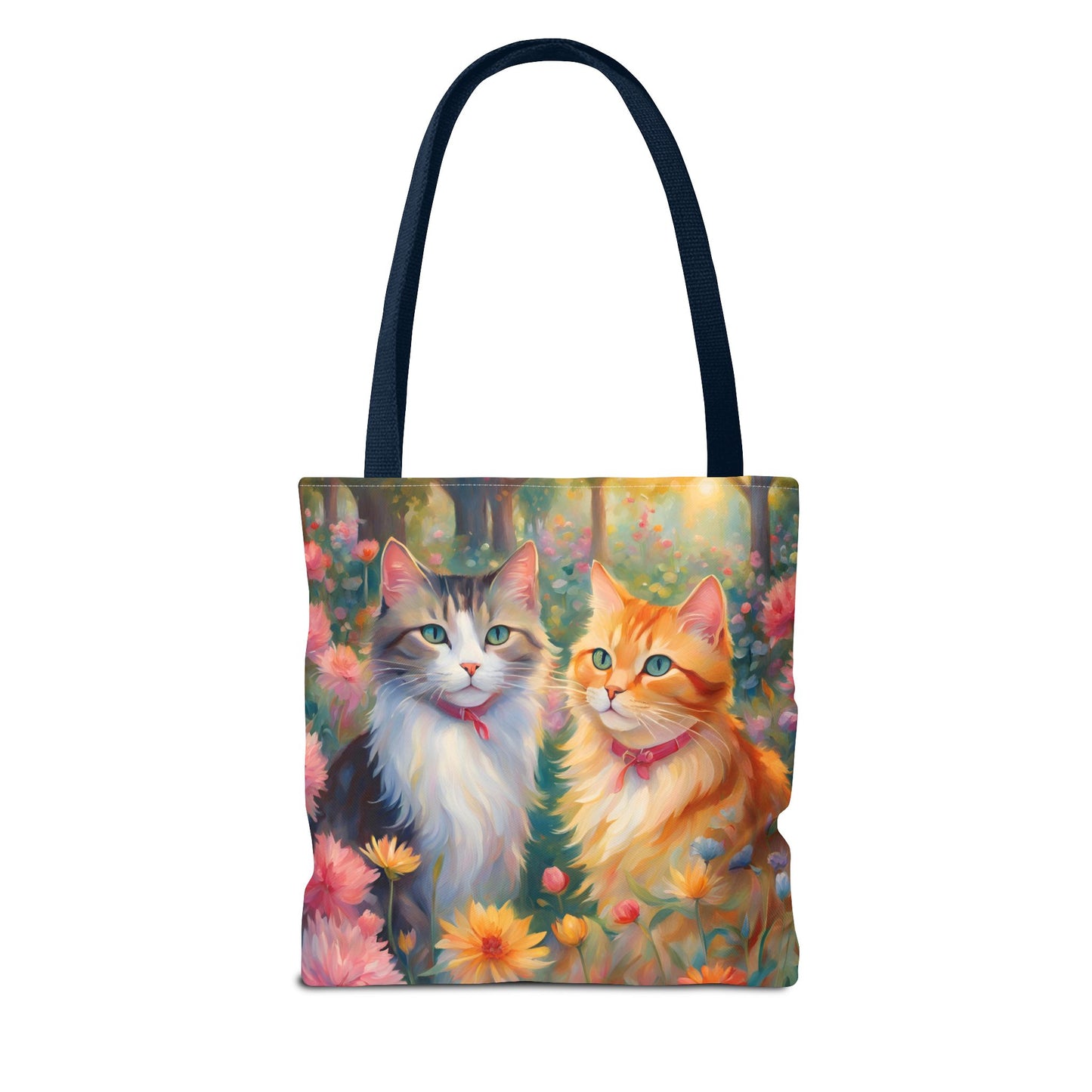 Tote bag Cats in love, Cats Gift, Bag for Animal Lover, Bohemian Style,