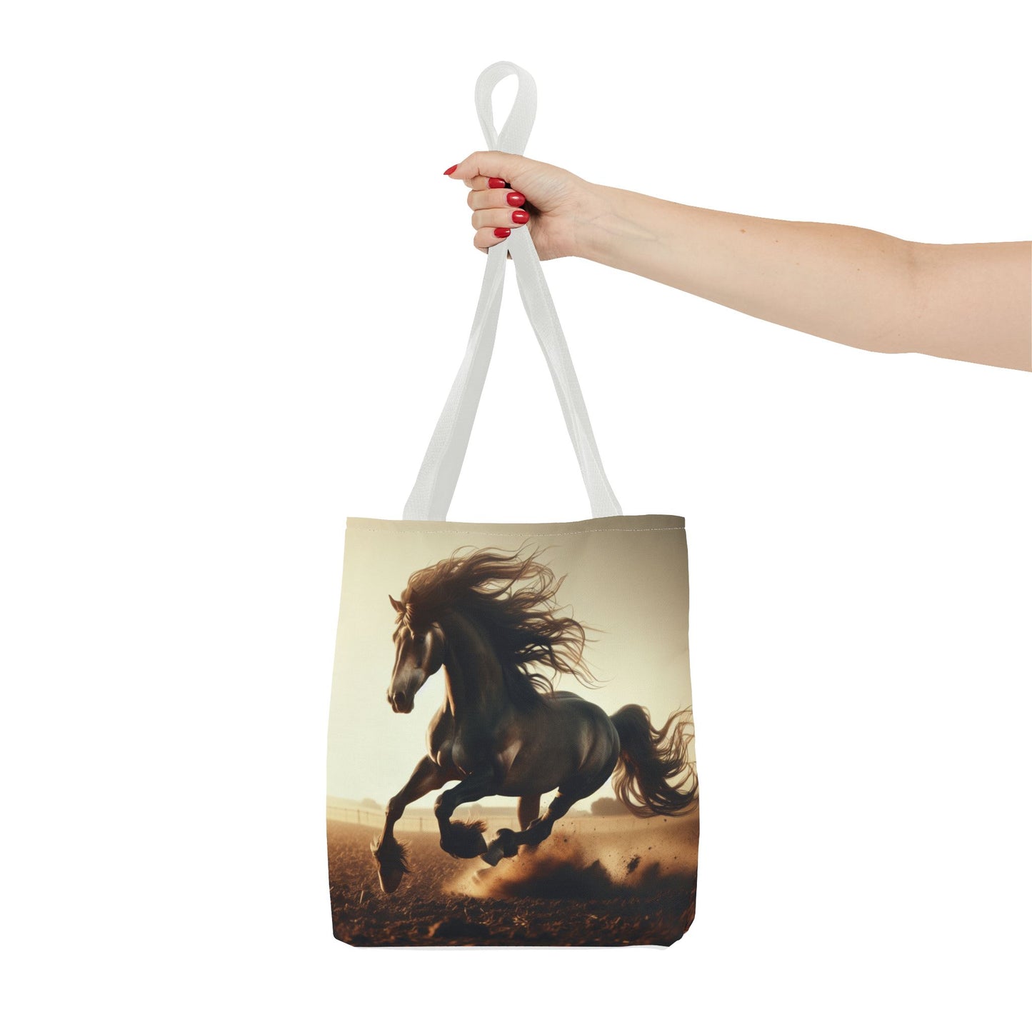 Galloping Horse Tote Bag, Equestrian Gift, Animal Lover Bag, Bohemian Style,