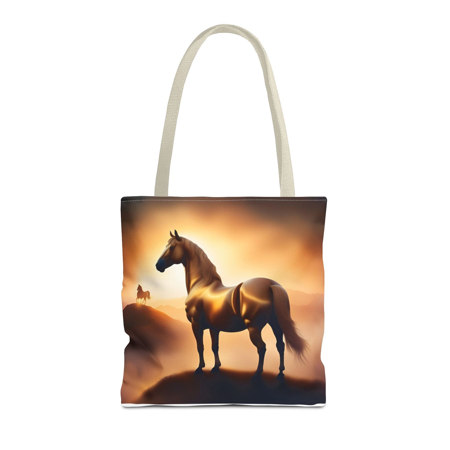Galloping Horse Tote Bag, Equestrian Gift, Bag for Animal Lover, Bohemian Style,
