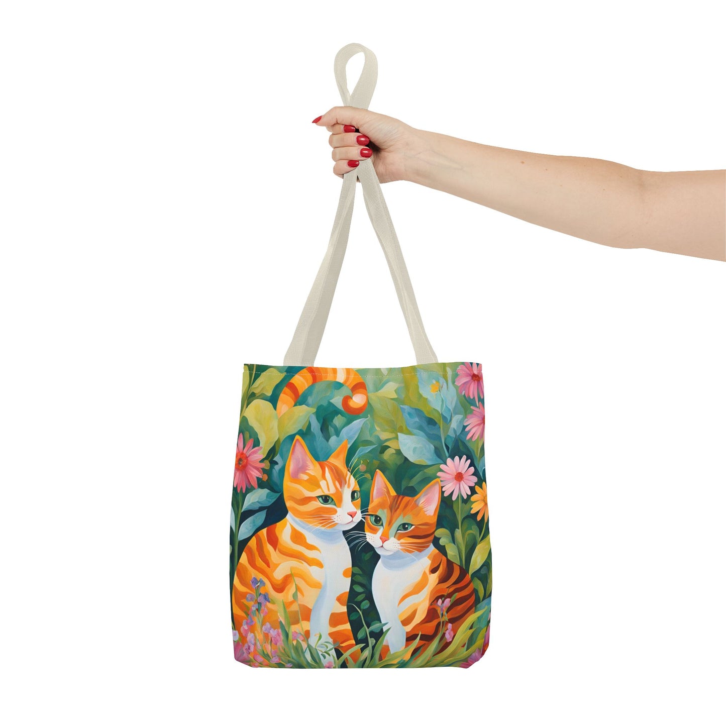 Tote Bag with caths , cats Gift, Bag for Animal Lover,  Bohemian Style,