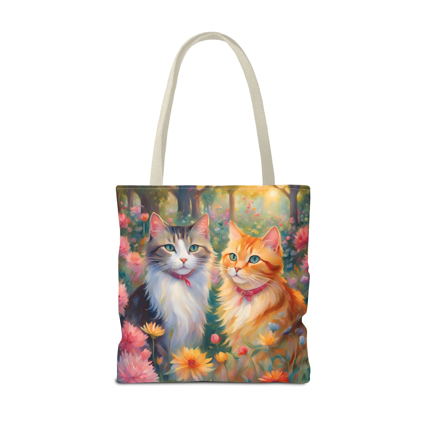 Tote bag Cats in love, Cats Gift, Bag for Animal Lover, Bohemian Style,
